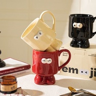 ❤Molly Preferred Creative Big Eye Mug emoji Mug Couple Coffee Mug Cute Mug Creative Ceramic Mug SSIO