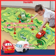 4-piece 8-piece smart track puzzle set, puzzle, assembly of tunnel tracks, racing cars, airplanes