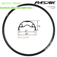 Rim Basikal Gunung PASAK Rim Aloi Aluminium Basikal 26 27.5 29er 32MM Lebar Rim Roda XC DP27 Ringan-