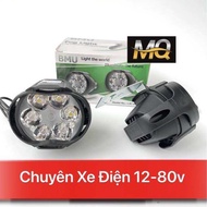 ( SỈ ZAL0 ) ĐÈN TRỢ SÁNG LẮP XE ĐIỆN XE MÁY L5 - 6LED 12-80v ÁNH SÁNG TRẮNG BẢO HÀNH 06THÁNG