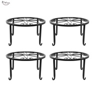 4 Pieces of Plant Stand Indoor and Outdoor Metal Rust-Proof Plant Stand, Classic Flower Pot Stand