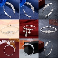 Lao Fengxiang Silver Bracelet Silver Bracelet 999 Pure Silver Sterling Silver Bracelet Transfer Pixi