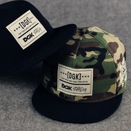 Korean Version DGK Patch Camouflage Street Dance Street Skateboard Hip Hop Baseball Cap Flat Brim Ha
