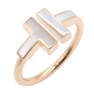 【二手】Tiffany & Co.) T字形珍珠母貝戒指，11號，K18PG（玫瑰金） - 女士戒指