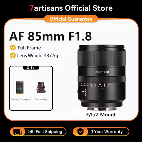 7artisans 85mm F1.8 Auto Focus STM Full Frame Large Aperture Prime Lens for Sony E-A7R A74 A7R4 A7C 