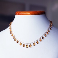 K18頂級黃水晶裝飾項鍊 黃昏之女們 Hesperides