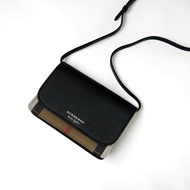 莉亞精品♡Burberry格紋 WOC 黑 二手
