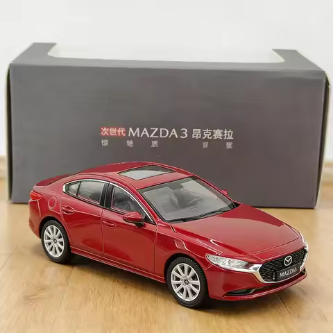1/43 MAZDA Axela Coupe Alloy Sports Car Model Diecasts Metal Vehicles Car Model Miniature Scale Simu