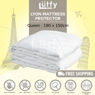**Exclusive Quality** Lutfy Paris Quality and Design 3 Layers Cotton Layer [QUEEN SIZE] Mattress Tilam Protector