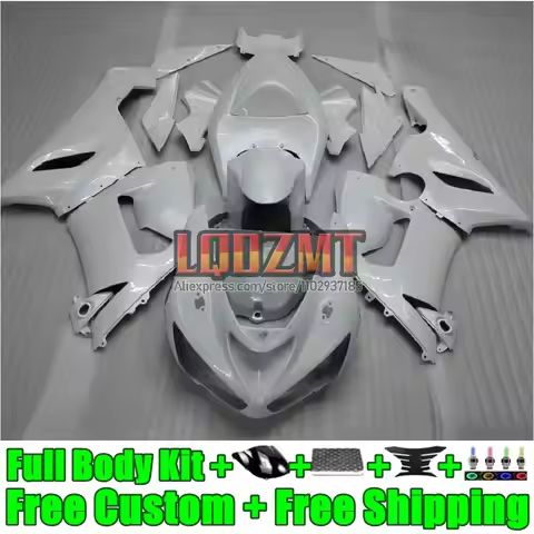 Injection Panel For KAWASAKI Pearl White NINJA ZX-636 ZX 6R 636 6 R CC 2005 2006 100LD.12 ZX636 ZX6R
