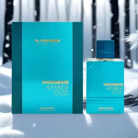 Al Haramain Amber Oud Aqua Dubai Unisex Perfume Woody Aquatic Scent for Daily Wear