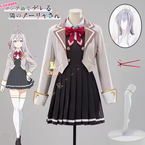 Alya Alisa Mikhailovna Kujou Cosplay Costume Wig Dress School Uniform Anime Alya Sometimes Hides Her