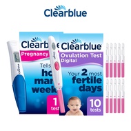 [Conceiving Starter Kit] Clearblue Pregnancy Test, Weeks Indicator, 1 test & Digital Ovulation Test,