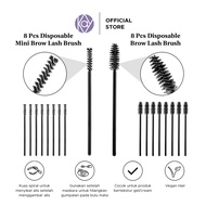 Masami 8pcs Disposable Mini Brow Lash Brush / Disposable Brow/Lash Brush Eyebrow Brush