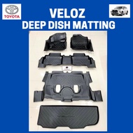 TOYOTA VELOZ 2023-2025 5D Extended Deep Dish Matting Floor Mats Accessories