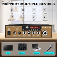 Usb/sd Card Input Amplifier Amplifier with Built-in Bluetooth 5.0 Core 500wx2 Bluetooth Home Stereo Amplifier Receiver Usb/sd Fm Radio Remote Control Dual-channel Digital