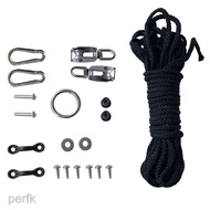 Deluxe Kayak Canoe Anchor Trolley System Pulley Pad Set