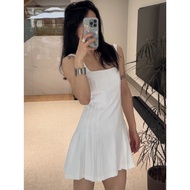 [AUTH] Zara Auth Pleated Rib 2-Strap Dress Price