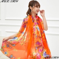 Aksesori syal chiffon [selendang syal saiz besar selendang chiffon selendang sederhana selendang gay