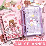 Loose Leaf Notebook A6 Replacable Refill Binder Metal Ring Planner Bullet Journal Diary