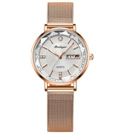 POEDAGAR Swiss New Women Watch Original Waterproof Luminous Calendar Diamond Stainless Steel Watch