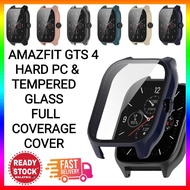 Amazfit GTS 4 Cover With Tempered Glass Full Coverage Protector Cover Amazfit GTS4 Watch Cover