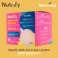 Bare Living Nutrify Green Brown Rice With Oat & Soy Lecithin 大豆卵磷脂糙米 (35g x 10 Sachets)