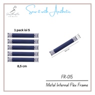 FR-015 | 8.5 CM | Metal Internal Flex Frame | Flex Frame | 8.5 CM | 1 pack contains 5