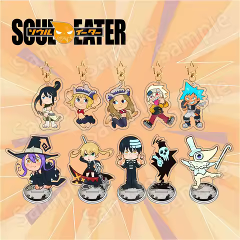 Anime Soul Eater Death the Kid Maka Albarn Soul Eater Evans 10CM Acrylic Stand keychain desktop deco