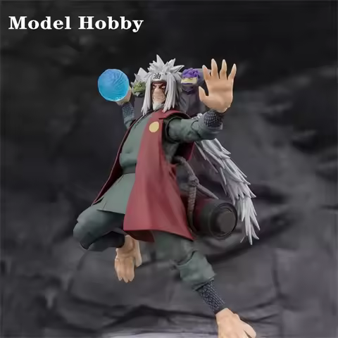 Original Bandai SH Figuarts One Piece SHF JIRAIYA Hidden Leaf Heroic Master Sage Mode Set Action Fig