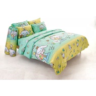 สบายมายเบด CINNAMOROLL : ชุดเครื่องนอน ( ผ้าปู + ผ้านวม ) SANRIO แท้100% (By Fountain)