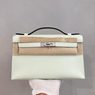 Kelly Pochette  氣泡綠 銀扣 Swift B stamp