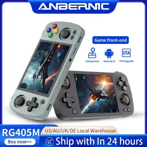 Anbernic RG405M Retro Handheld Game Console 4 inch IPS Touch Screen T618 CNC/Aluminum Alloy Android 
