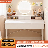 Dresser Table Vanity Table With Mirror Make Up Table With LED Mirror Bedroom Dresser Simplicity
