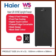 Haier UR-181NE 168L Upright Freezer Black