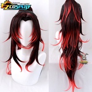 ชุดทั้งชุดคอสเพลย์อนิเมะปราบปีศาจ Kimetsu No Yaiba Tsukuni Yoriichi Kokushhibou Michikatsu วิกผมชุดค