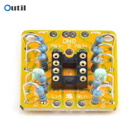 Dual OP Amp Board Preamp PCB for NE5532/OPA2134/OPA2604/AD826