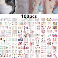 100แผ่นน่ารัก Hyuna สไตล์ Tattoo สติกเกอร์สาวที่ชื่นชอบรอยสักชั่วคราวยอดนิยม Body ตกแต่ง