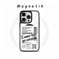 Magnetic Text Modern Simple Casing hp Samsung A07 A27 A17 A37 A57 5G A27 A06 A56 5G A36 S26 Ultraa54