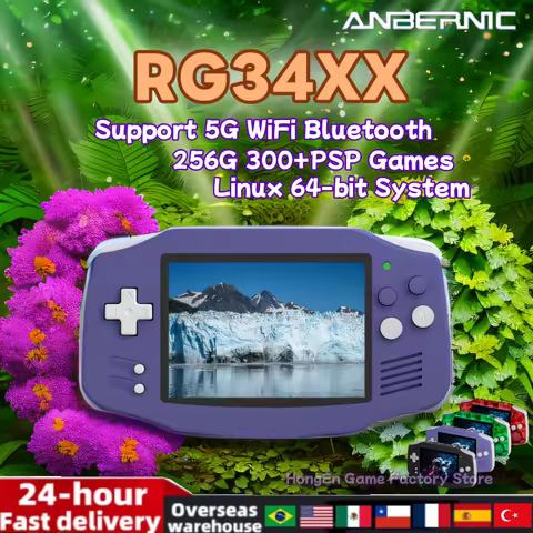 ANBERNIC RG 34XX Retro Handheld Game Console Video Game Console 3.4-inch IPS Screen 64 Bit Linux Sys