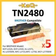5x BROTHER TN-2480 TN 2480 TN2480 TN2460 TN-2460 Compatible Toner HL L2370DN L2385DW DCP L2550DW MFC