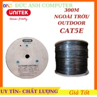 UTP Network Cable 305M CAT5E C18135GY UNITEK, Black, 4PPOE 100W, OUTDOOR, Super Quality, Genuine
