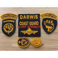 1 SET OF EMBROIDERED EMBROIDERY FOR COAST GUARD UNIFORM