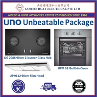 [Bulky] UNO Unbeatable Package (UG 2086 Hob/ UP 9112 Hood/ UPO 63 Built-in Oven)
