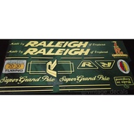 Raleigh Super Grand Prix gran course team ti record competition ace Bike sticker