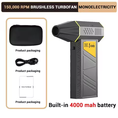 150000 RPM Turbo jet fan Brushless Electric Air Blower Portable Hair Dryer Dust Removal Cleaning Too