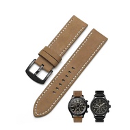 PEIYI Suitable For Timex Watchband T49905 T49963 Series Men's Frosted Genuine Leather Watchstrap20mm Brown