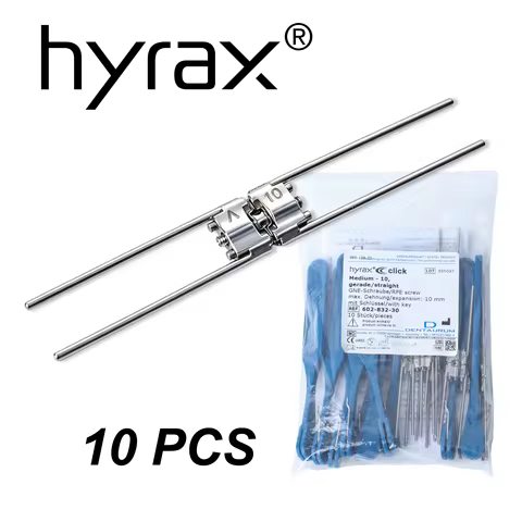 Original Germany Hyrax Click RPE Expander, Medium Straight Screw 7mm & 10mm Two Sizes 10 Kits/Bag