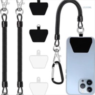 【CH】 Phone Lanyard Tether for Women Men Retractable Lanyard Tether with Patches