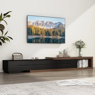 In Stock 82-110'' Extendable Tv Stand For Up To 120tv, Wood Reversible Tv Media Console W/3 Drawers 